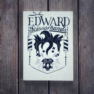 Edward Scissorhands Barber Shop Sign.